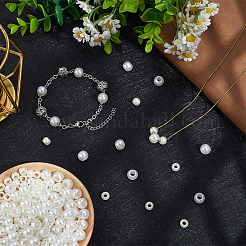 300Pcs 2 Styles Imitation Pearl Acrylic European Beads&nbsp;OPDL-SP0001-04