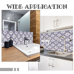 5Pcs Square Mosaic Glass Wall Decorations&nbsp;AJEW-AR0001-28