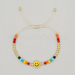 Acrylic Beads Braided Bead Bracelets&nbsp;KG4312-2
