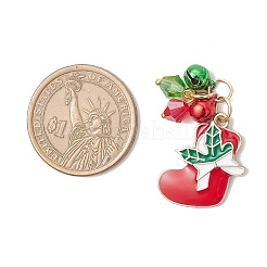 Christmas Theme Alloy Enamel Pendants&nbsp;PALLOY-JF04149