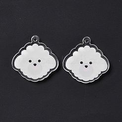 Transparent Acrylic Pendants&nbsp;X-TACR-G038-03B