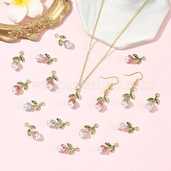 20Pc 5 Colors Alloy Enamel Pendants&nbsp;ENAM-FS0004-07