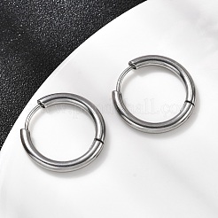 316F Stainless Steel Hoop Earrings&nbsp;EJEW-D341-01A-P