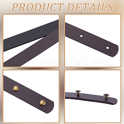 8 Bags 4 Colors PU Leather Bag Handles&nbsp;FIND-CL0001-50C