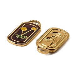 304 Stainless Steel Enamel Pendants&nbsp;STAS-I371-03G-01
