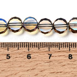 Electroplated Transparent Glass Beads Strands&nbsp;GL-CBA98F0-06A-07