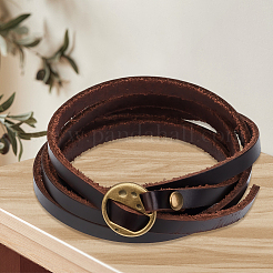 2Pcs Cowhide Wrap Bracelets&nbsp;BJEW-GF0001-35A