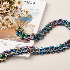 Handmade AB Color Plated Acrylic Twisted Chains&nbsp;AJEW-JB00978-03