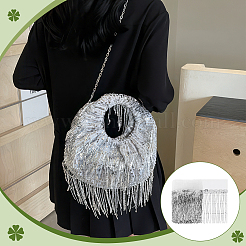 Polyester Fringe Lace Trim&nbsp;DIY-WH0671-008C