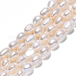 Natural Cultured Freshwater Pearl Beads Strands&nbsp;PEAR-N014-07H