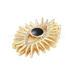 Rack Plating Brass Enamel Cabochons&nbsp;KK-B097-04G