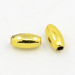 Plating Plastic Acrylic Rice Beads&nbsp;X-PACR-L004-03G