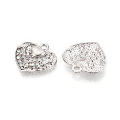 Alloy Rhinestone Pendants&nbsp;FIND-N008-28P