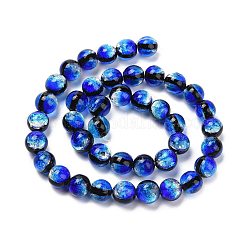 Handmade Silver Foil Glass Beads&nbsp;LAMP-A001-G04-10mm