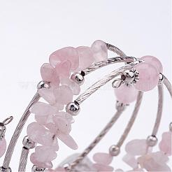 Four Loops Wrap Gemstone Beads Bracelets&nbsp;BJEW-JB02590