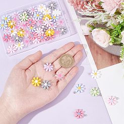 54Pcs 9 Styles Opaque & Transparent Resin Pendants&nbsp;RESI-AR0001-38