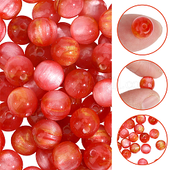 120Pcs Transparent Resin Beads&nbsp;RESI-PA0001-38B