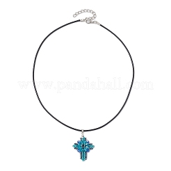Transparent Electroplate Glass Pendant Necklaces&nbsp;NJEW-MZ00040-04