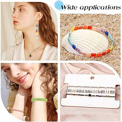 790Pcs 15 Style 2-Hole Opaque Glass Seed Beads. Rectangle&nbsp;SEED-NB0001-77