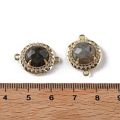 Natural & Synthetic Mixed Gemstone Faceted Connector Charms&nbsp;G-H323-03G