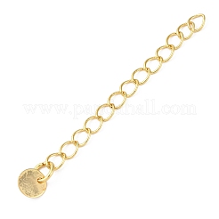 Brass Ends with Chain&nbsp;KK-D378-09G-02
