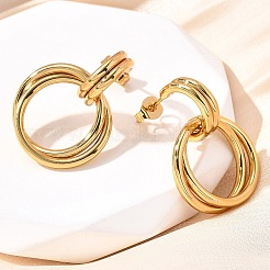 201 Stainless Steel Stud Earrings&nbsp;EJEW-Q026-03G