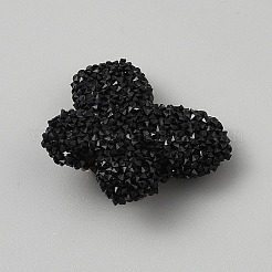 Opaque Acrylic Beads and Alloy Bowknot&nbsp;SACR-TAC0014-001B