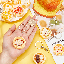 10Pcs 9 Style Plastic Keychain&nbsp;KEYC-OC0001-05