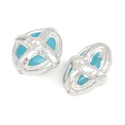 Electroplated Synthetic Turquoise Beads&nbsp;KK-K362-15S