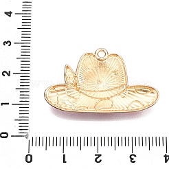 Rack Plating Alloy Enamel Pendants&nbsp;X-ENAM-N056-381KCG-01