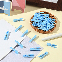 100Pcs DIY Wood Photo Paper Craft Clips&nbsp;AJEW-SP0003-42B