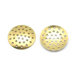 Brass Finger Ring/Brooch Sieve Findings&nbsp;KK-K184-37C-D-01-RS