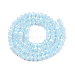 Electroplate Glass Beads Strands&nbsp;LS-EGLA-A044-P4mm-A06