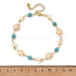 Ocean Starfish Turtle Anklets&nbsp;AJEW-AN00847-02