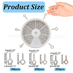 560Pcs 3 Styles Iron Screw Eye Pin Peg Bails&nbsp;IFIN-AR0001-32P