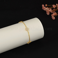 Brass Snowflake Link Bracelets&nbsp;FY7491-1