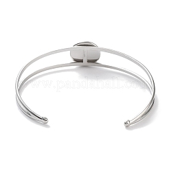 Non-Tarnish 304 Stainless Steel Bracelets Setting Making&nbsp;BJEW-B090-03A-P