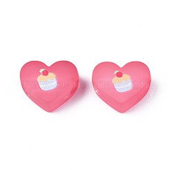 Transparent Printed Acrylic Beads&nbsp;MACR-S373-124-H08