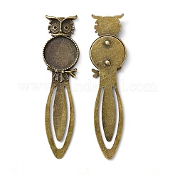 Iron Bookmark Cabochon Settings&nbsp;PALLOY-N0084-20AB-NF