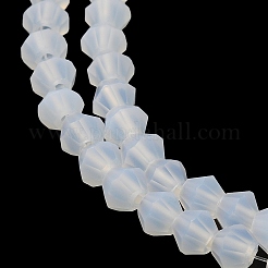 Imitation Jade Frosted Glass Bead Strands&nbsp;EGLA-A039-J6mm-MD05