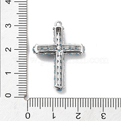 Rack Plating Brass Micro Pave Cubic Zirconia Pendants&nbsp;X-KK-Q786-04P