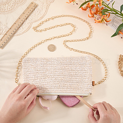 Woven Grass Shoulder Bags&nbsp;AJEW-WH20020-591C