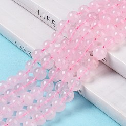 Natural Rose Quartz Beads Strands&nbsp;X-G-E252-01-6mm