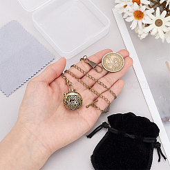Brass Empty Bead Cage Pendant Decorations&nbsp;HJEW-PH02506