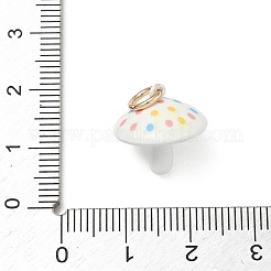 Spray Painted Brass Charms&nbsp;KK-CBAEB58-12