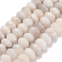 Natural White Crazy Agate Beads Strands&nbsp;G-C259-A11-6x10mm