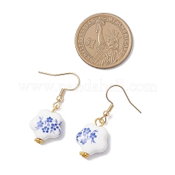 4 Pairs Handmade Printed Porcelain Dangle Earrings&nbsp;EJEW-JE06701