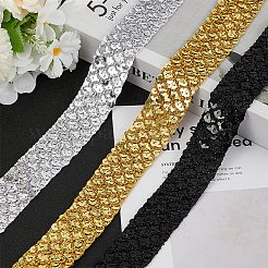 12.5 Yards Ployester Elastic Sequin Trimmings&nbsp;OCOR-AR0001-75C
