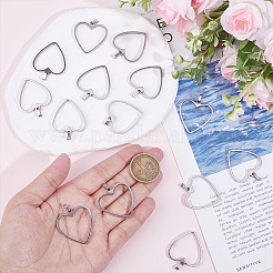 14Pcs 201 Stainless Steel Pendants&nbsp;HJEW-HY00180