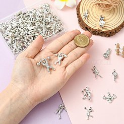 80Pcs 10 Styles Tibetan Style Alloy Pendants&nbsp;FIND-CJ0005-15